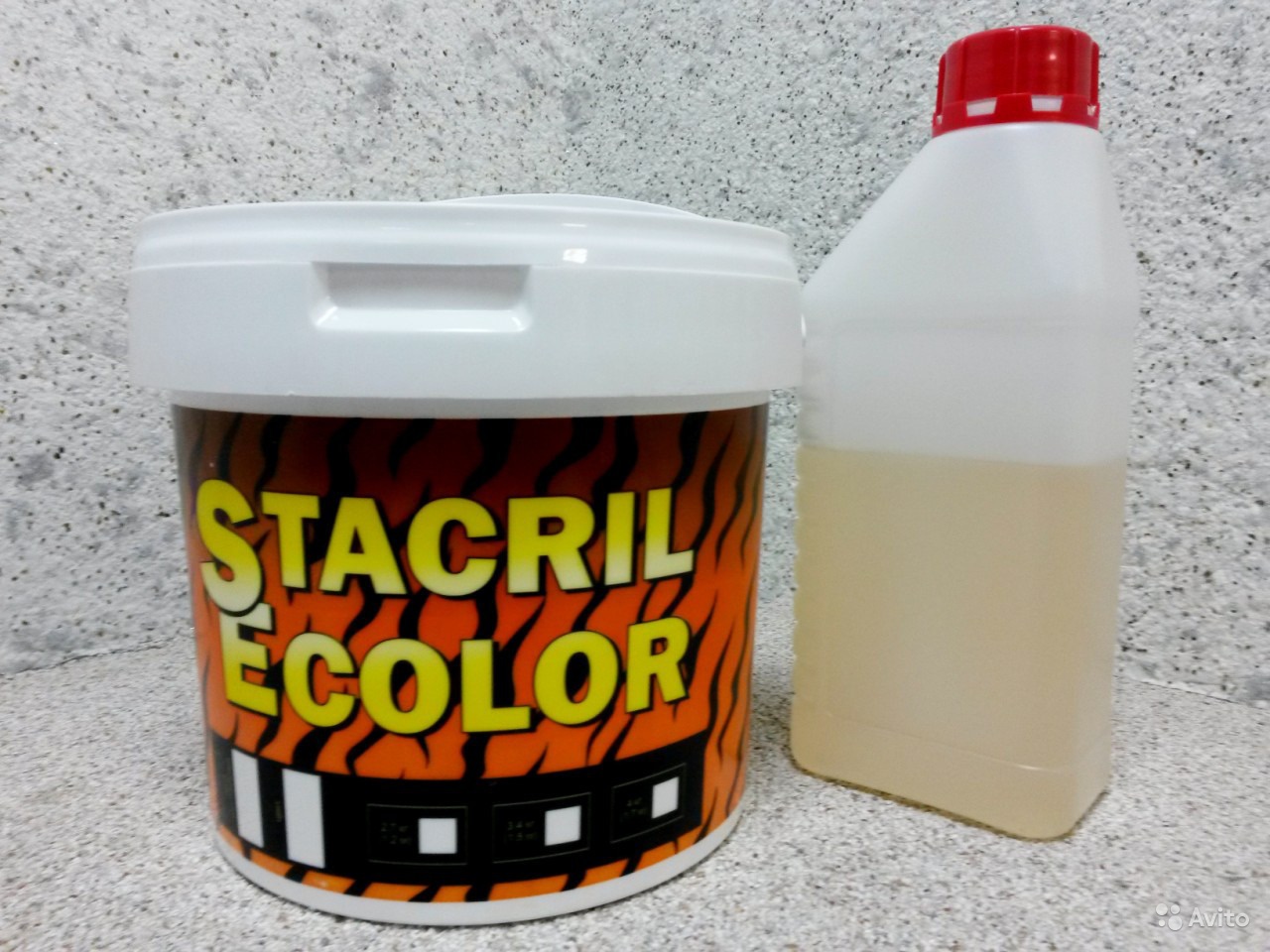 Жидкий (наливной) акрил для ванн "Stacril Ecolor" 24 ч. (3,6 кг/ванна 1,7 м)
